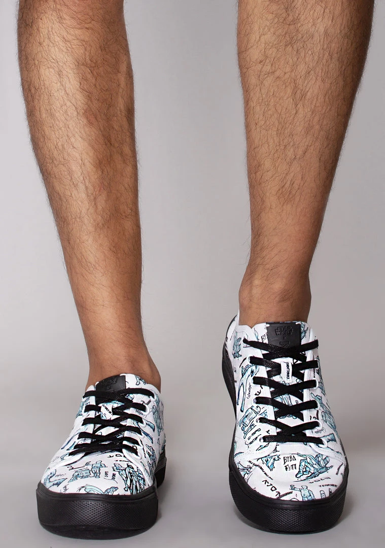 TOMS X Star Wars Character Sketch Print Mens Travel Lite Low Sneakers