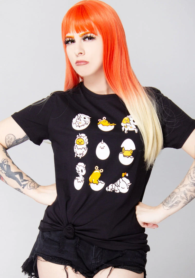 Tokidoki Women's Festival Scrambled Gudetama T-Shirt 3 Tokidoki Women's Festival Scrambled Gudetama T-Shirt