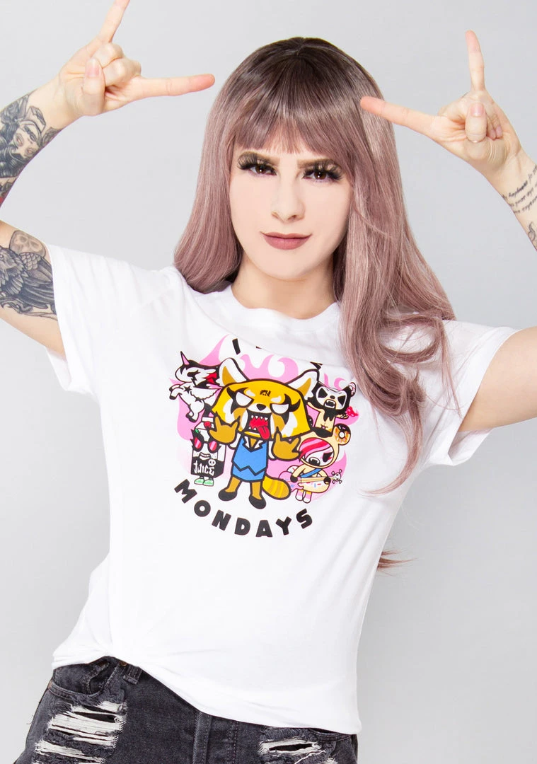 Tokidoki Aggretsuko No Mondays T-Shirt 3 Tokidoki Aggretsuko No Mondays T-Shirt