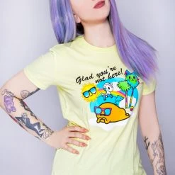 Tokidoki X Gudetama Glad You're Not Here T-Shirt Women's Festival