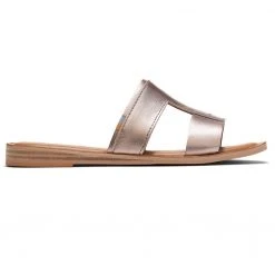 TOMS Shoes Seacliff Metallic Leather Sandals 12 TOMS Shoes Seacliff Metallic Leather Sandals