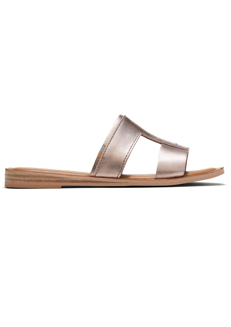 TOMS Shoes Seacliff Metallic Leather Sandals 7 TOMS Shoes Seacliff Metallic Leather Sandals