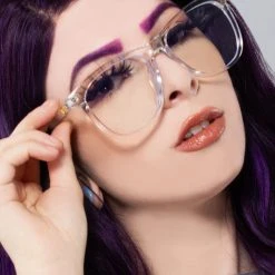 TopFoxx The Great Fantastic Audrey Blue Light Glasses In Clear
