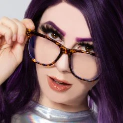 TopFoxx Accessories Audrey Blue Light Glasses In Tortoise