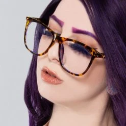 TopFoxx Accessories Audrey Blue Light Glasses In Tortoise