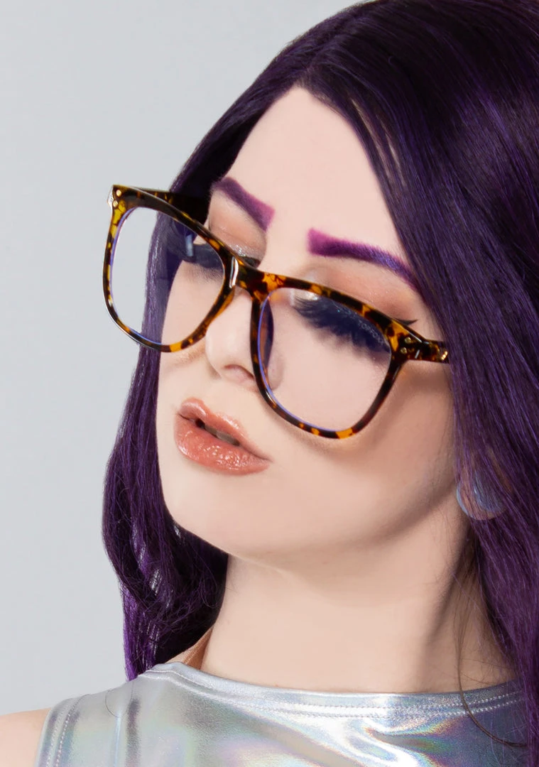 TopFoxx Accessories Audrey Blue Light Glasses In Tortoise 4 TopFoxx Accessories Audrey Blue Light Glasses In Tortoise