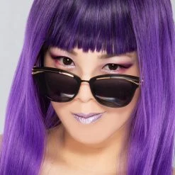 TopFoxx Wild Heart Candy Sunglasses In Black Gold