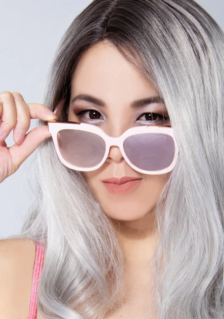 TopFoxx Coco Sunglasses In Rose Gold 4 TopFoxx Coco Sunglasses In Rose Gold