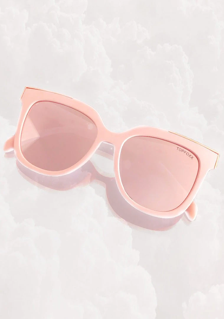 TopFoxx Coco Sunglasses In Rose Gold 5 TopFoxx Coco Sunglasses In Rose Gold