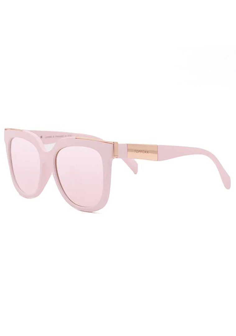 TopFoxx Coco Sunglasses In Rose Gold 7 TopFoxx Coco Sunglasses In Rose Gold