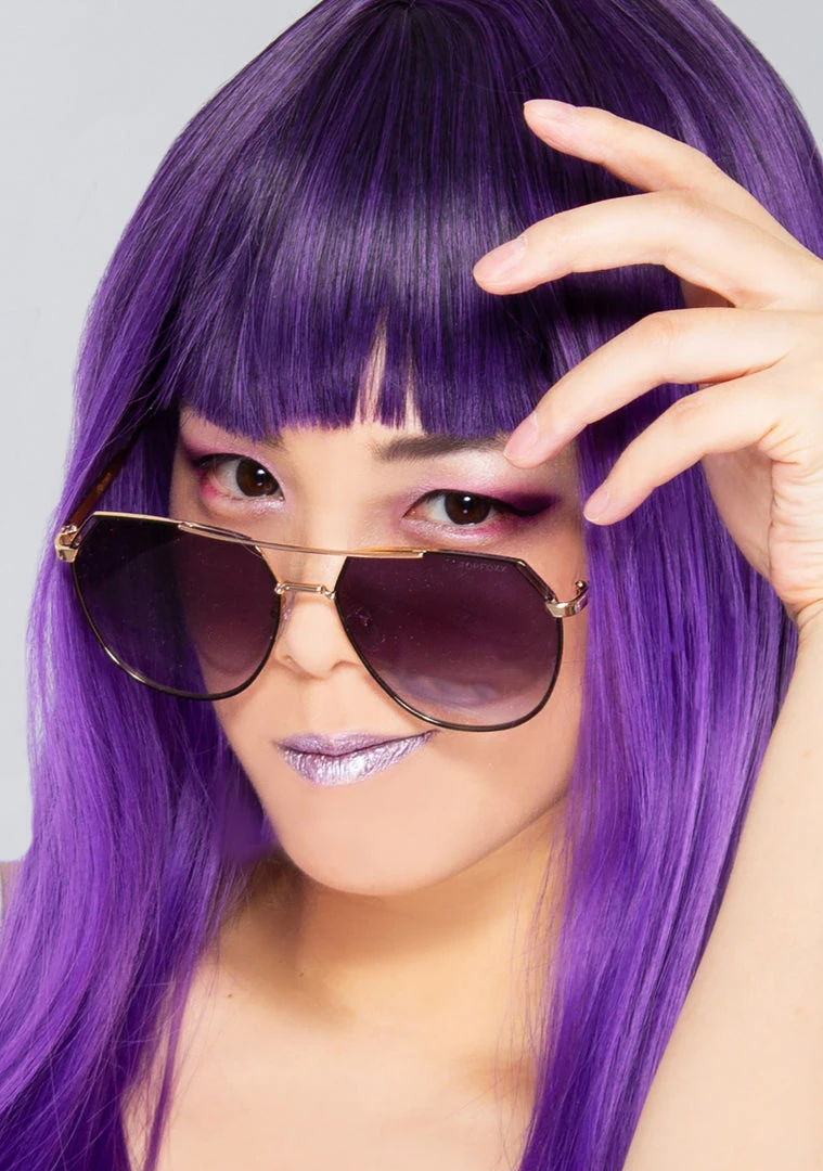 TopFoxx Farrah Sunglasses In Ombre Black 3 TopFoxx Farrah Sunglasses In Ombre Black