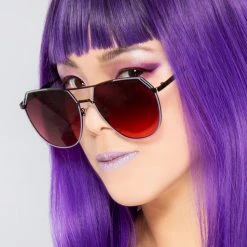 TopFoxx Farrah Sunglasses In Ruby The Great Fantastic