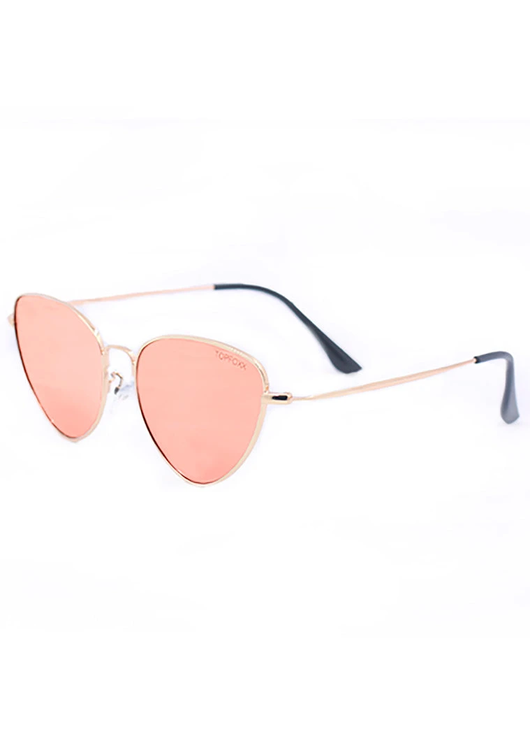 TopFoxx Felina Sunglasses In Rose Gold Wild Heart 6 TopFoxx Felina Sunglasses In Rose Gold Wild Heart