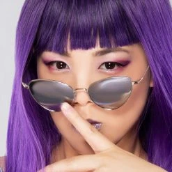 TopFoxx Felina Sunglasses In Silver The Great Fantastic