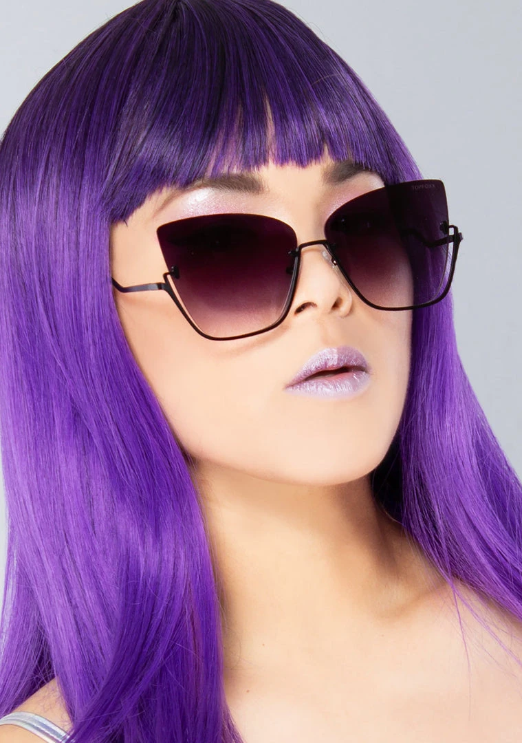 TopFoxx X Raya Vixen Sunglasses In Black Fade 4 TopFoxx X Raya Vixen Sunglasses In Black Fade