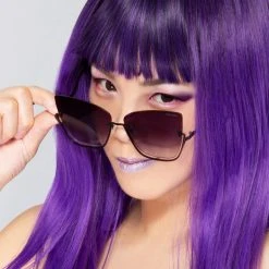 TopFoxx X Raya Vixen Sunglasses In Black Fade