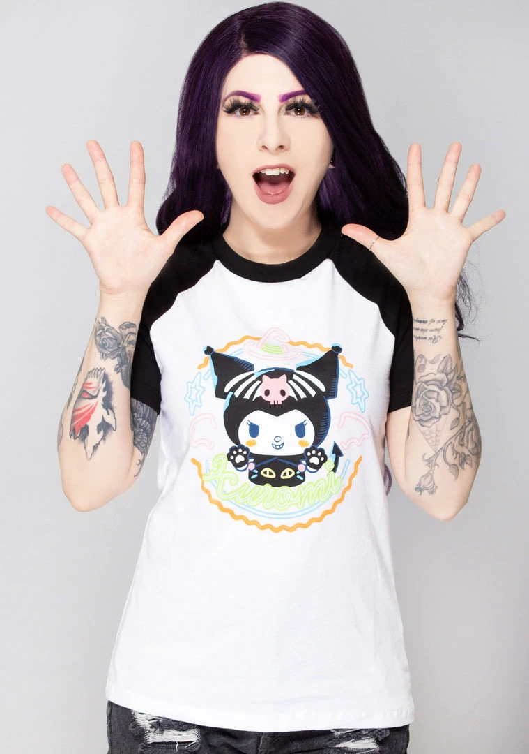 Unique Vintage X Sanrio Kuromi Neon T-Shirt The Great Fantastic 3 Unique Vintage X Sanrio Kuromi Neon T-Shirt The Great Fantastic