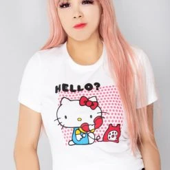 Unique Vintage X Hello Kitty On The Phone T-Shirt