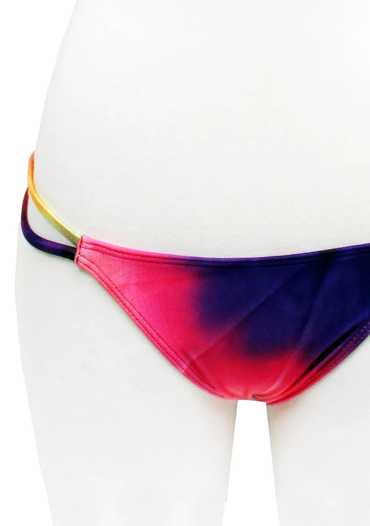 WILDFOX Swim Mermaid Dye Split String Bikini Bottom Bottoms 3 WILDFOX Swim Mermaid Dye Split String Bikini Bottom Bottoms