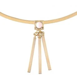 Wanderlust + Co Accessories Ava Choker In Gold/Rose