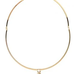 Wanderlust + Co Accessories Ava Choker In Gold/Rose