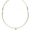 Wanderlust + Co Ava Choker In Gold/Sky 2 Wanderlust + Co Ava Choker In Gold/Sky