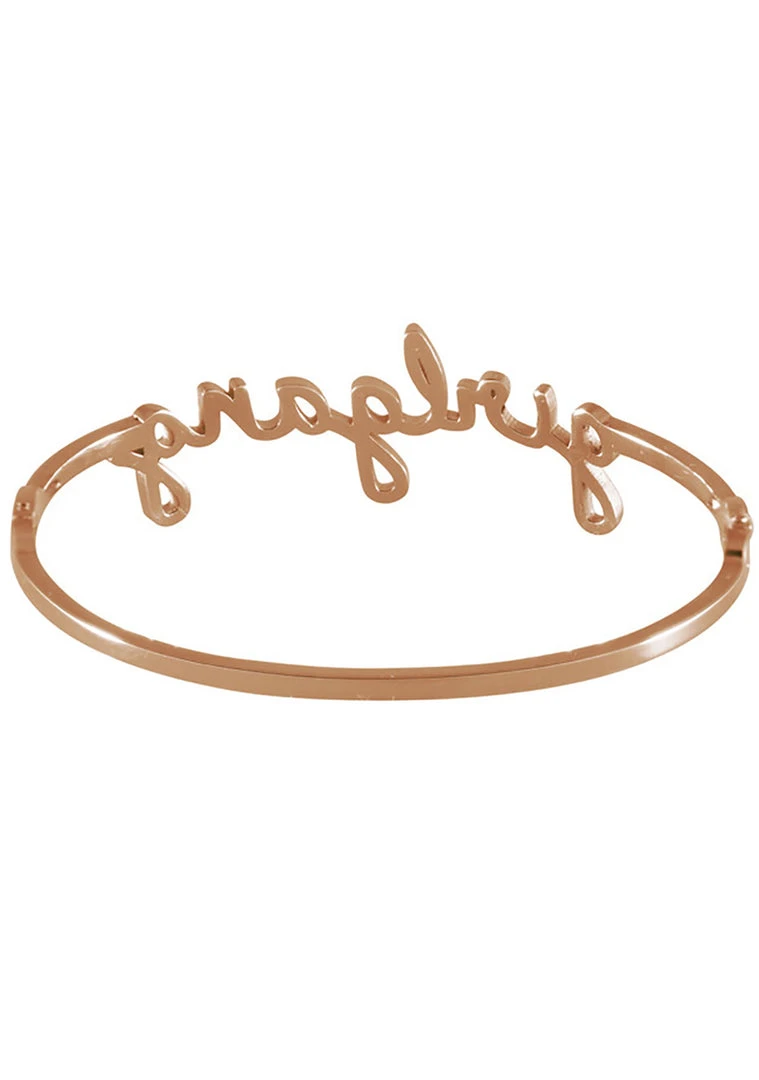 Wanderlust + Co Girlgang Bangle In Rose Gold Accessories 4 Wanderlust + Co Girlgang Bangle In Rose Gold Accessories
