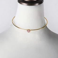 Wanderlust + Co Accessories Mia Choker In Gold/Rose