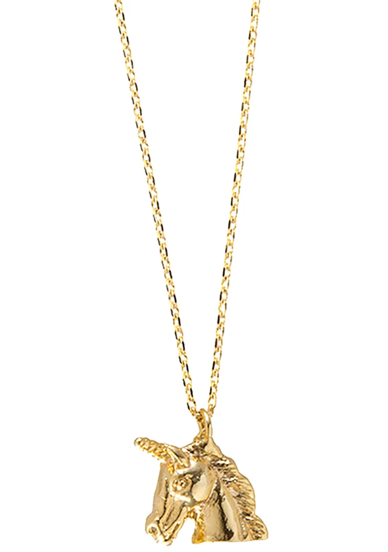 Wanderlust + Co Emoji Unicorn Necklace In Gold Accessories 3 Wanderlust + Co Emoji Unicorn Necklace In Gold Accessories