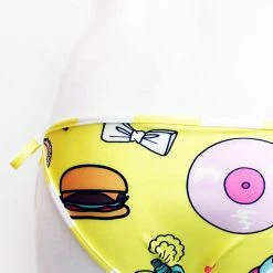 WILDFOX Swim Emoji Print Reversible Classic String Bikini Bottom Women's Festival 5 WILDFOX Swim Emoji Print Reversible Classic String Bikini Bottom Women's Festival