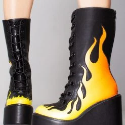 Y.R.U. World Tour Dune Lace Up Flame In Black/Yellow