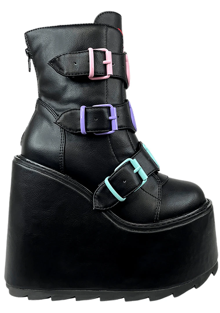 Y.R.U. The Great Fantastic Dune Lo Care Bears Platform Boots In Black 8 Y.R.U. The Great Fantastic Dune Lo Care Bears Platform Boots In Black