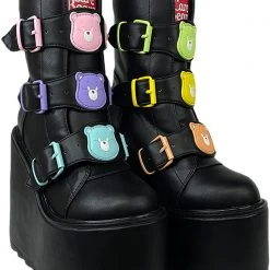 Y.R.U. The Great Fantastic Dune Lo Care Bears Platform Boots In Black 11 Y.R.U. The Great Fantastic Dune Lo Care Bears Platform Boots In Black