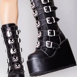 Y.R.U. Dune Skeleton Platform Boots Shoes
