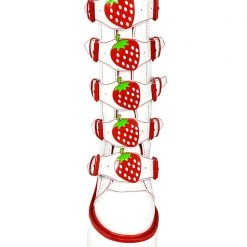 Y.R.U. Shoes Dune Strawberry Platform Boots In White/Red 13 Y.R.U. Shoes Dune Strawberry Platform Boots In White/Red