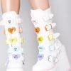 Y.R.U. Shoes Dune Valentine Platform Boots In White Pastel 1 Y.R.U. Shoes Dune Valentine Platform Boots In White Pastel