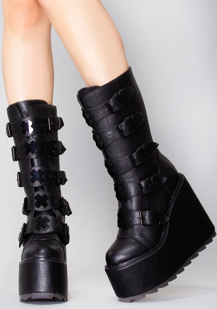 Y.R.U. Dune X Blackout Platform Boots Shoes 3 Y.R.U. Dune X Blackout Platform Boots Shoes