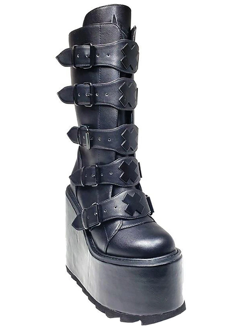 Y.R.U. Dune X Blackout Platform Boots Shoes 6 Y.R.U. Dune X Blackout Platform Boots Shoes