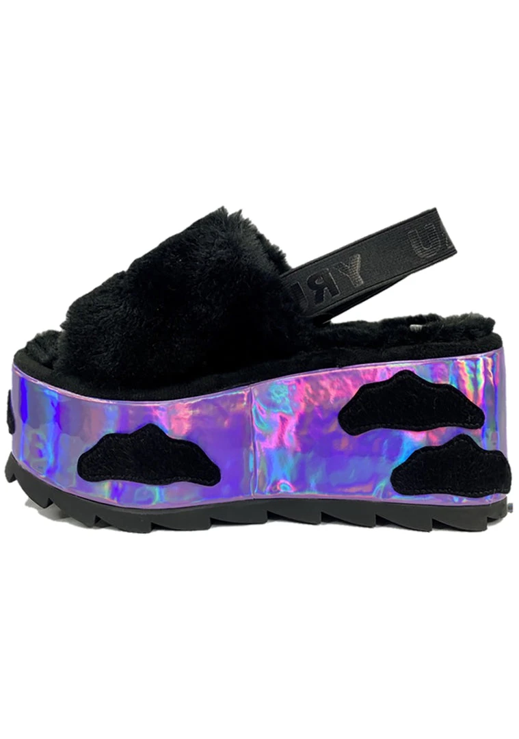 Y.R.U. Shoes Qozii Night Sky Platform Slides 8 Y.R.U. Shoes Qozii Night Sky Platform Slides