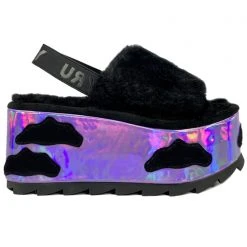 Y.R.U. Shoes Qozii Night Sky Platform Slides 11 Y.R.U. Shoes Qozii Night Sky Platform Slides