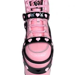 Y.R.U. Qozmo Bondage Heart In Pink Hologram/Black