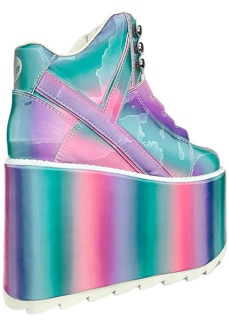 Y.R.U. Mad World Qozmo Platform Sneakers In Prizmatiq Pastel 8 Y.R.U. Mad World Qozmo Platform Sneakers In Prizmatiq Pastel