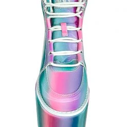 Y.R.U. Mad World Qozmo Platform Sneakers In Prizmatiq Pastel 12 Y.R.U. Mad World Qozmo Platform Sneakers In Prizmatiq Pastel