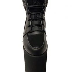 Y.R.U. Qozmo Sky Hi Platform Sneakers In Black Shoes 12 Y.R.U. Qozmo Sky Hi Platform Sneakers In Black Shoes
