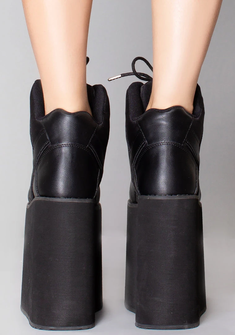 Y.R.U. Qozmo Sky Hi Platform Sneakers In Black Shoes 5 Y.R.U. Qozmo Sky Hi Platform Sneakers In Black Shoes