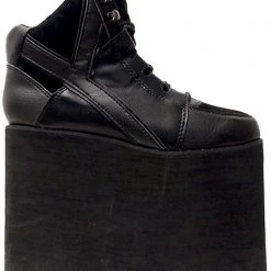 Y.R.U. Qozmo Sky Hi Platform Sneakers In Black Shoes 11 Y.R.U. Qozmo Sky Hi Platform Sneakers In Black Shoes