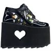 Y.R.U. Qozmo Lo Care Bears Platform Sneakers In Black Sky New 2 Y.R.U. Qozmo Lo Care Bears Platform Sneakers In Black Sky New