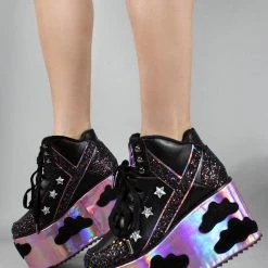 Y.R.U. Qozmo Night Sky Sky Platform Sneakers