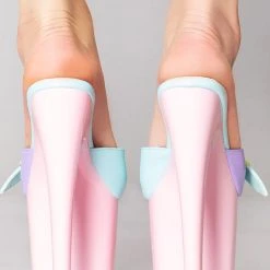 XTRA Sugar Butterfly Platform Heels In Pastel World Tour