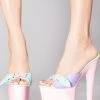 XTRA Sugar Butterfly Platform Heels In Pastel World Tour 2 XTRA Sugar Butterfly Platform Heels In Pastel World Tour